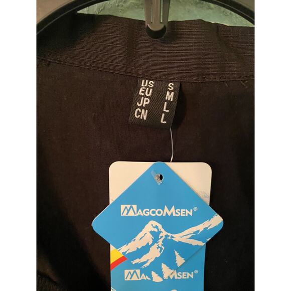 MAGCOMSEN Men Tactical Military Security Shirt Sm Black 1/4 Zip Short Sleeve New - Picture 3 of 4